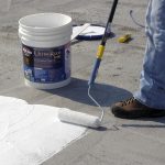 Mobile home roof coating