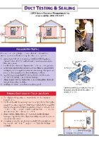 Duct Testing and Sealing Duct Testing and Sealing